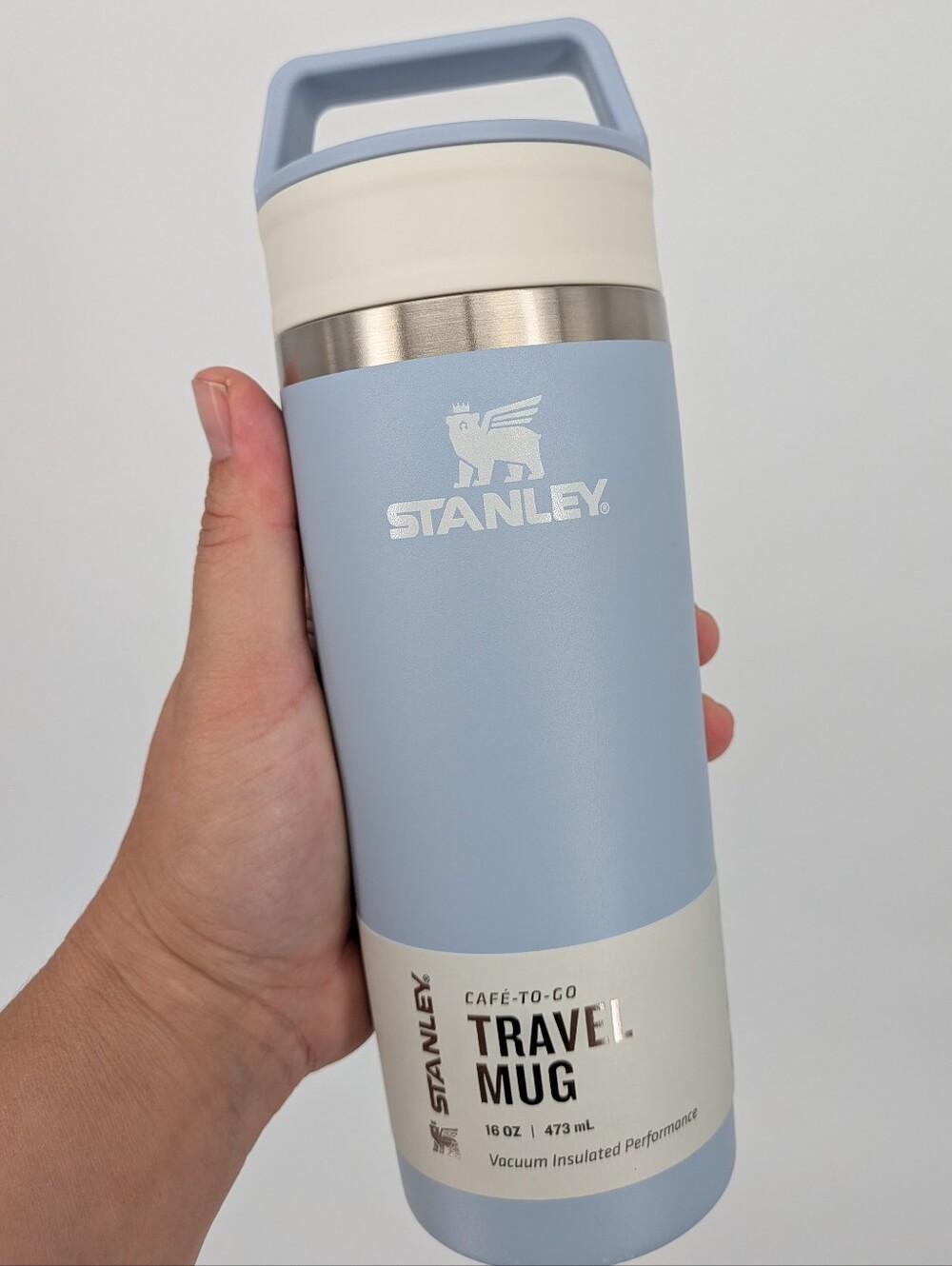 NEW STANLEY The Cafe-To-Go Travel coffee Mug 16 OZ cup blue dream stone 2026